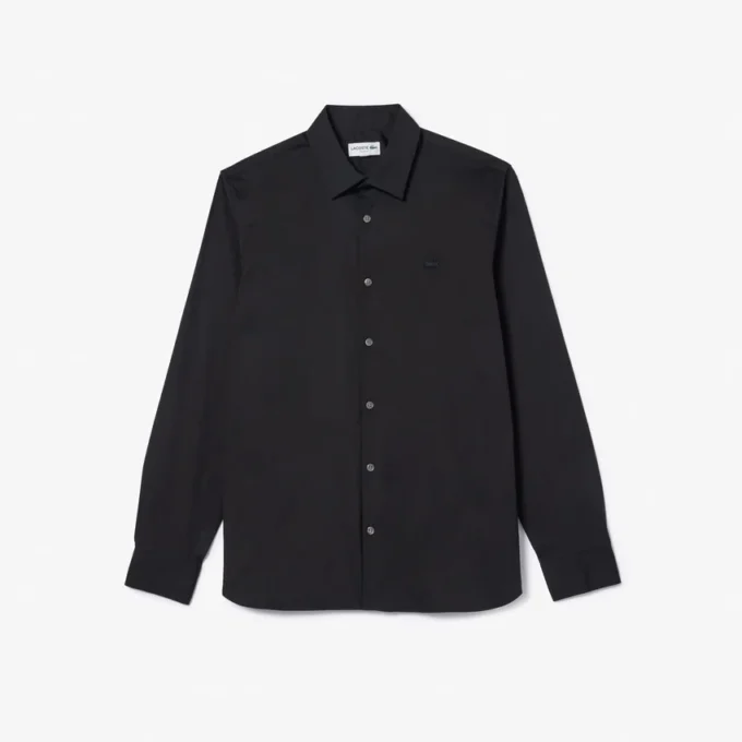 Camisa de hombre ajustada elástica con botones