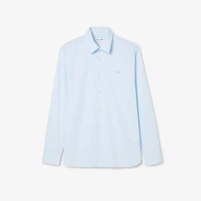 Camisa de hombre ajustada elástica con botones