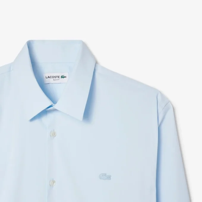 Camisa de hombre ajustada elástica con botones