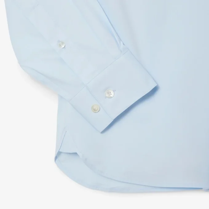 Camisa de hombre ajustada elástica con botones