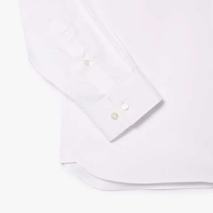 Camisa de hombre ajustada elástica con botones