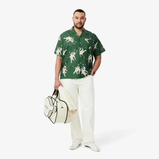 Camisa de hombre de corte holgado con estampado Rena de Lacoste