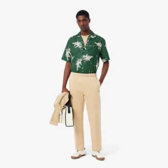 Camisa de hombre de corte holgado con estampado Rena de Lacoste