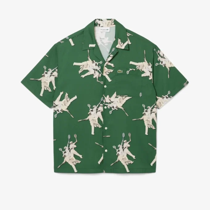 Camisa de hombre de corte holgado con estampado Rena de Lacoste