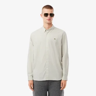 Camisa de hombre de corte regular a rayas con botones