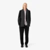 Camisa de hombre de corte regular a rayas con botones