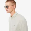 Camisa de hombre de corte regular a rayas con botones