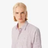 Camisa de hombre de corte regular a rayas con botones