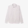 Camisa de hombre de corte regular a rayas con botones