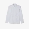 Camisa de hombre de corte regular a rayas con botones
