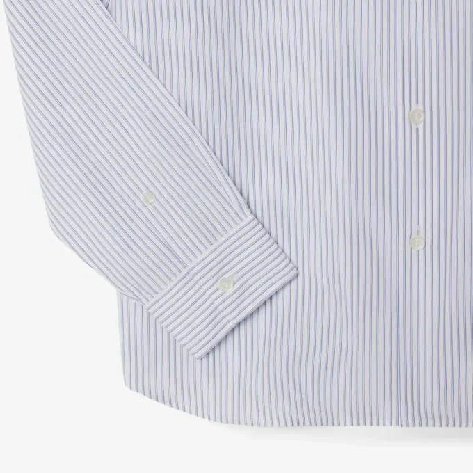Camisa de hombre de corte regular a rayas con botones
