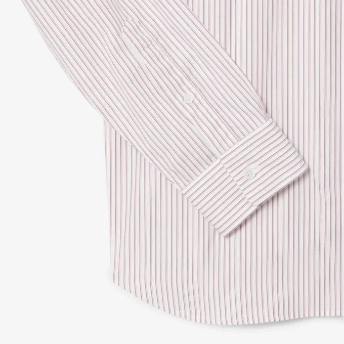 Camisa de hombre de corte regular a rayas con botones