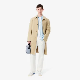 Camisa de hombre de corte regular con estampado de cuadros y tejido elástico
