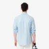 Camisa de hombre de corte regular con estampado de cuadros y tejido elástico