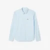 Camisa de hombre de corte regular con estampado de cuadros y tejido elástico