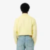 Camisa de lino a rayas de corte regular para hombre