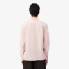Camisa de lino a rayas de corte regular para hombre