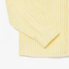 Camisa de lino a rayas de corte regular para hombre