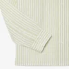 Camisa de lino a rayas de corte regular para hombre