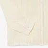 Camisa de lino a rayas de corte regular para hombre