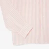 Camisa de lino a rayas de corte regular para hombre