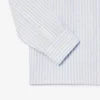 Camisa de lino a rayas de corte regular para hombre