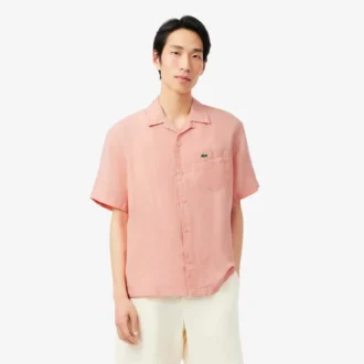 Camisa de lino de corte holgado