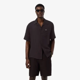 Camisa de lino de corte holgado