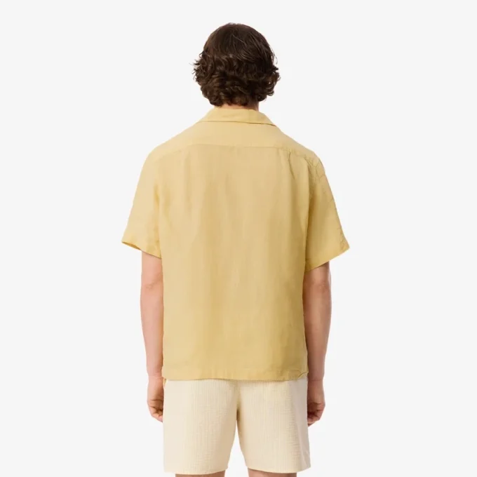 Camisa de lino de corte holgado