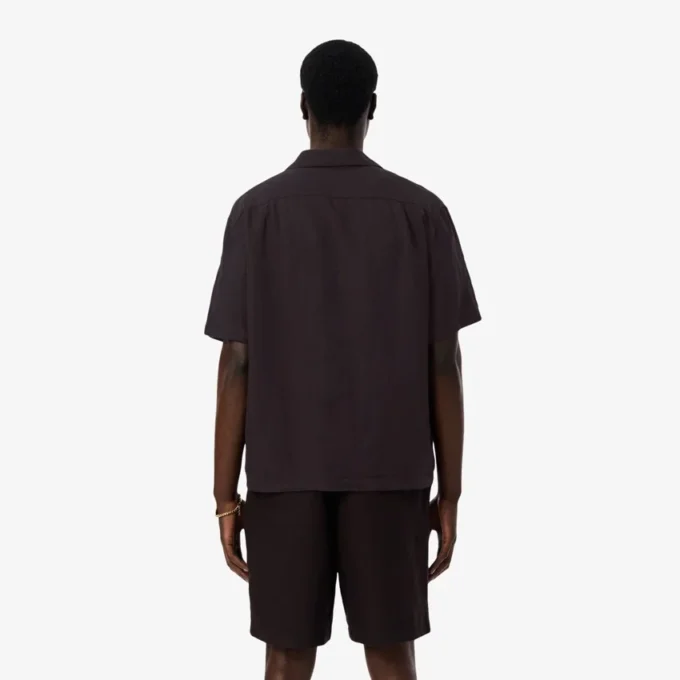 Camisa de lino de corte holgado
