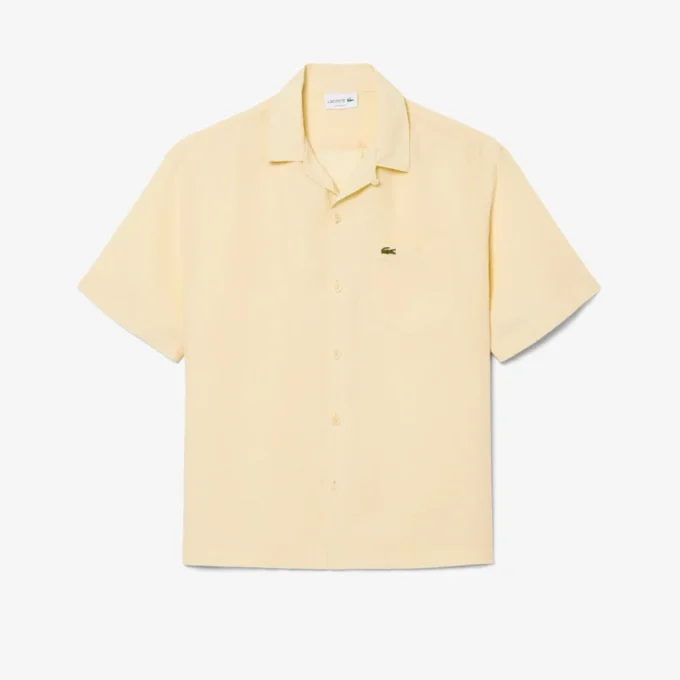 Camisa de lino de corte holgado