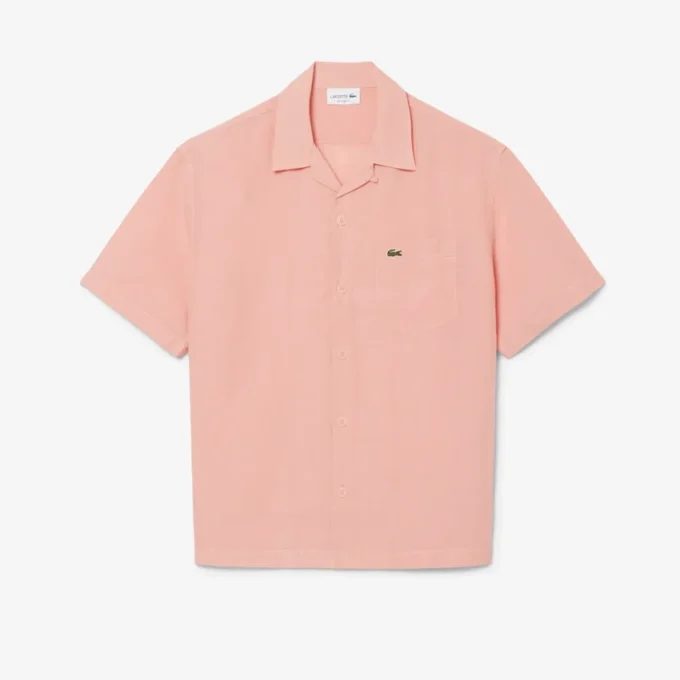 Camisa de lino de corte holgado