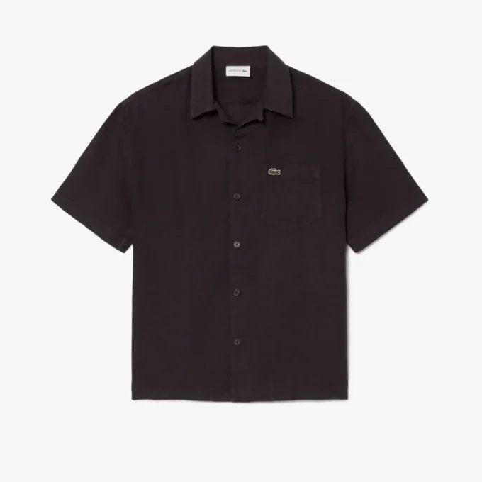 Camisa de lino de corte holgado
