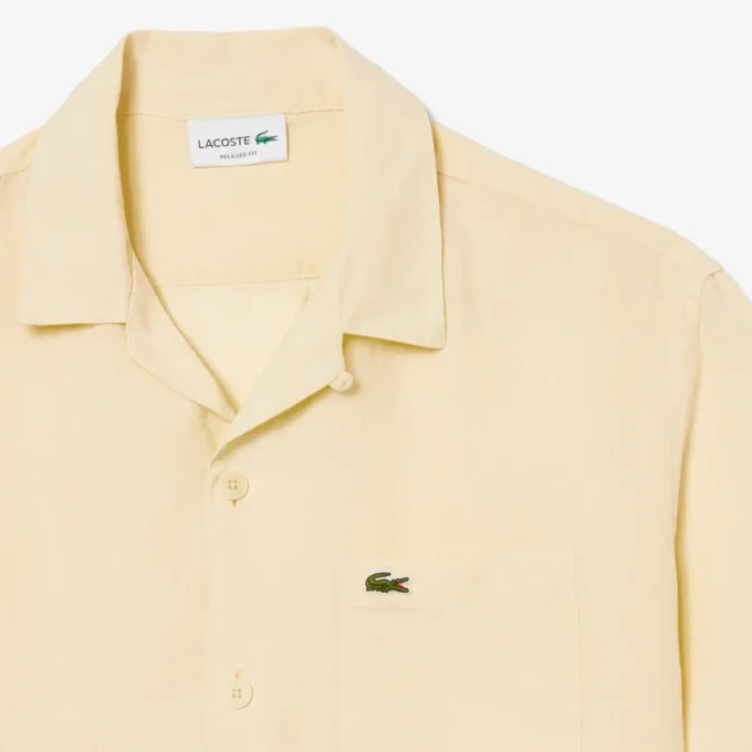 Camisa de lino de corte holgado