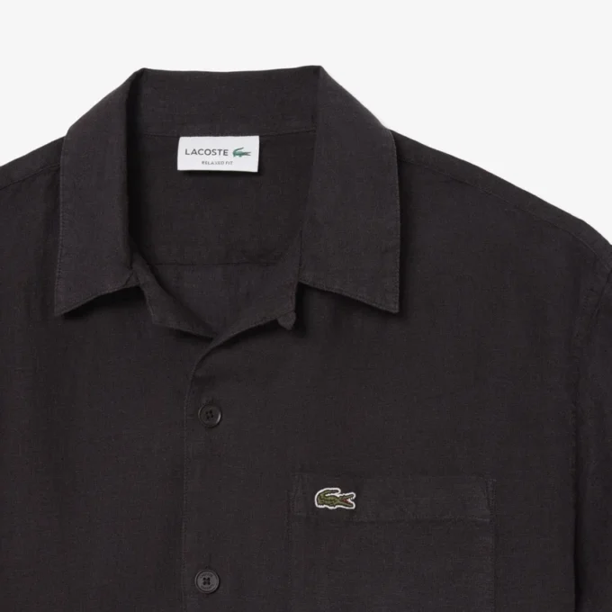 Camisa de lino de corte holgado
