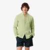 Camisa de lino de corte regular para hombre