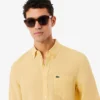 Camisa de lino de corte regular para hombre