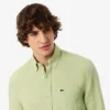 Camisa de lino de corte regular para hombre