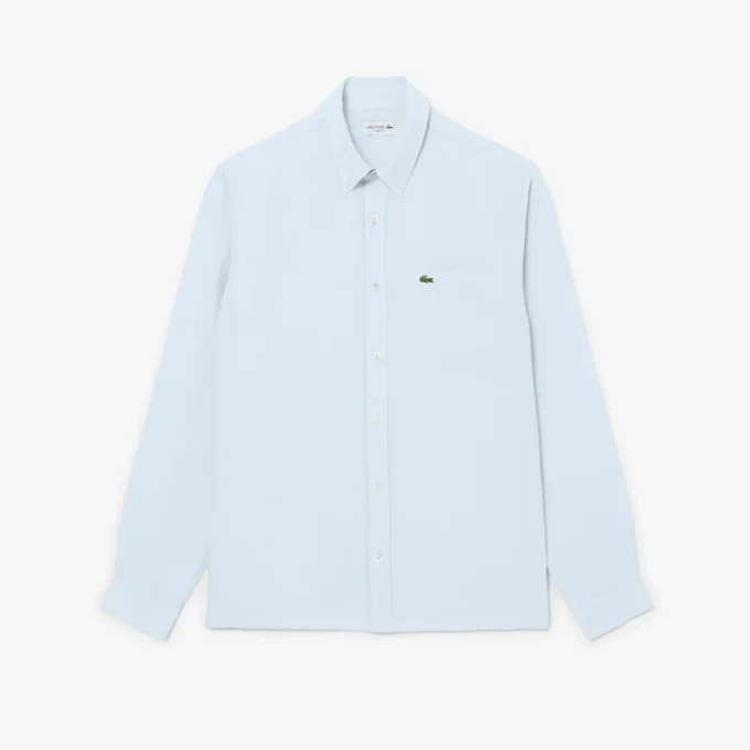 Camisa de lino de corte regular para hombre