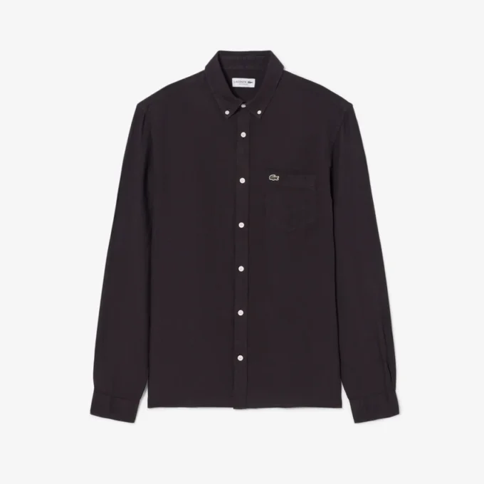 Camisa de lino de corte regular para hombre