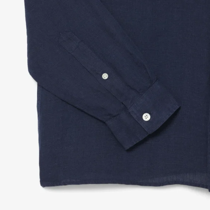 Camisa de lino de corte regular para hombre
