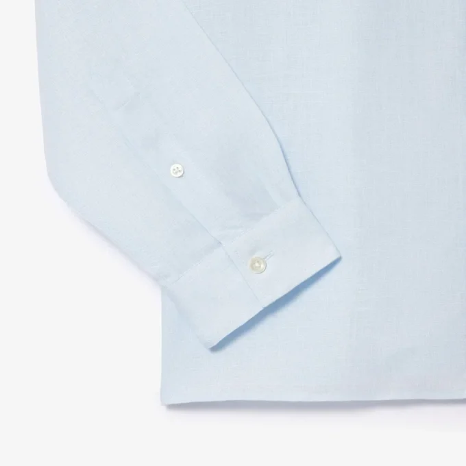 Camisa de lino de corte regular para hombre