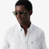 Camisa de lino de manga corta de corte regular para hombre