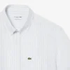 Camisa de lino de manga corta de corte regular para hombre