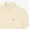 Camisa de lino de manga corta de corte regular para hombre