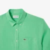 Camisa de lino de manga corta para hombre