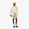 Camisa de lino de manga corta para hombre