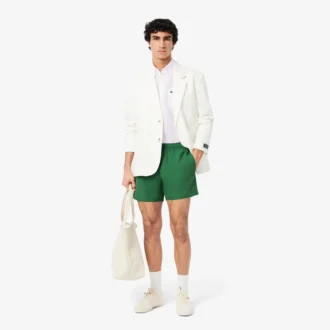 Camisa de lino de manga corta para hombre