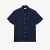 Camisa de lino de manga corta para hombre