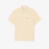 Camisa de lino de manga corta para hombre